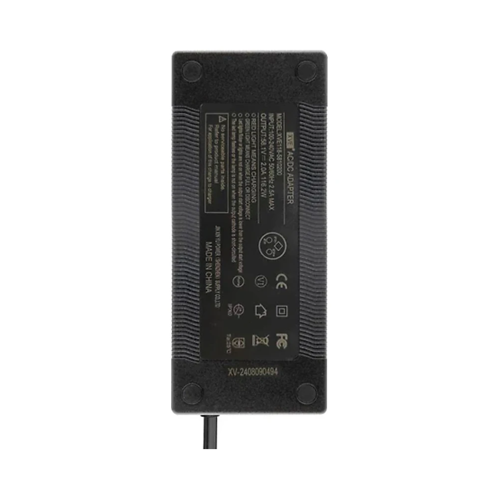 Cargador Premium 52V Salida 58 1V 2A Conector Lp16 Para Patinete Dualtron Mini: primer plano y acabado de estándar profesi...