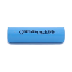 Celdas Bateria 18650 2 55Ah 3C Pack 100 Unidades: cotas para un acoplamiento preciso.