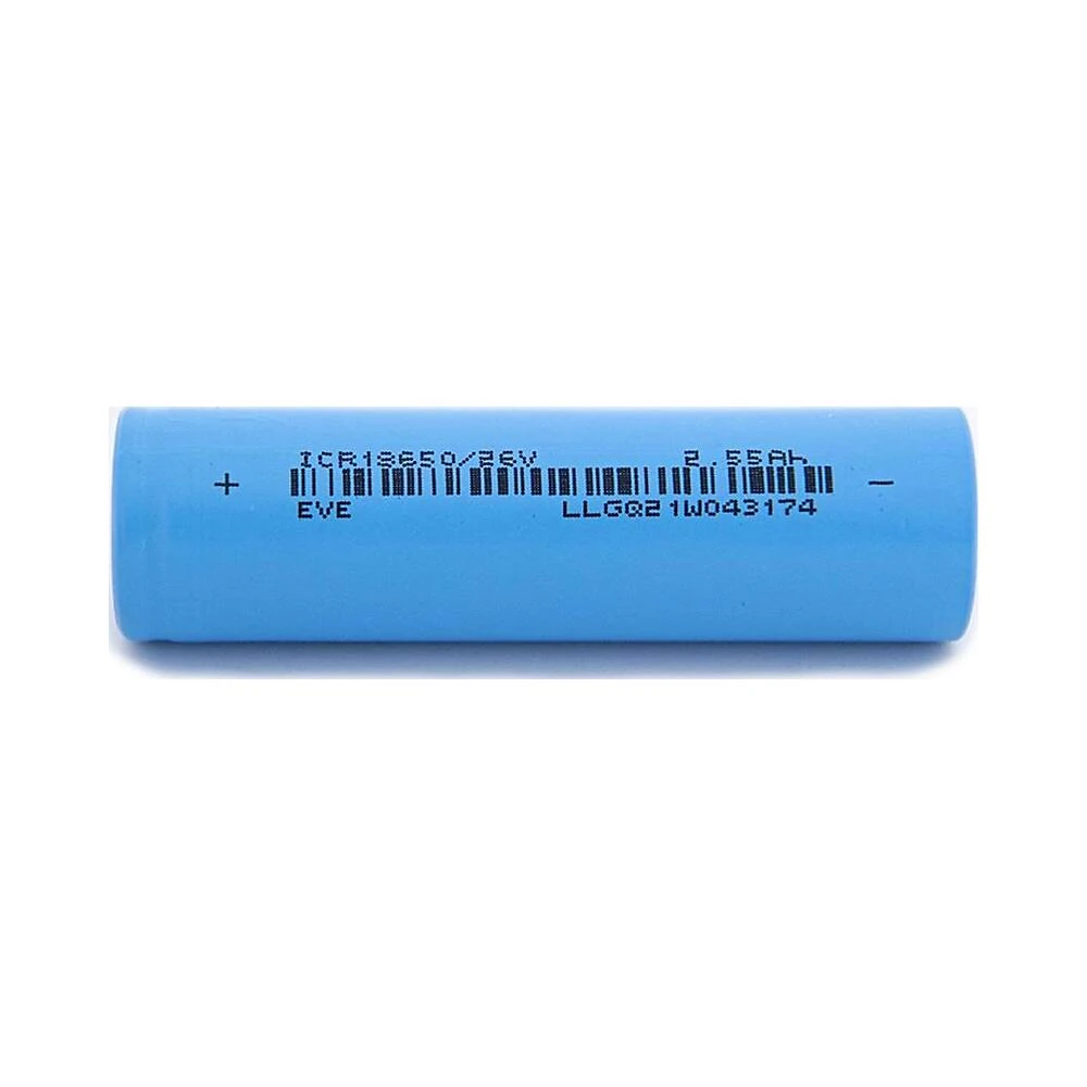Celdas Bateria 18650 2 55Ah 3C Pack 100 Unidades: cotas para un acoplamiento preciso.