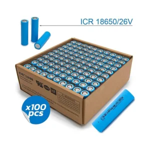 Celdas Bateria 18650 2 55Ah 3C Pack 100 Unidades: acabado de alta gama en detalle visual.