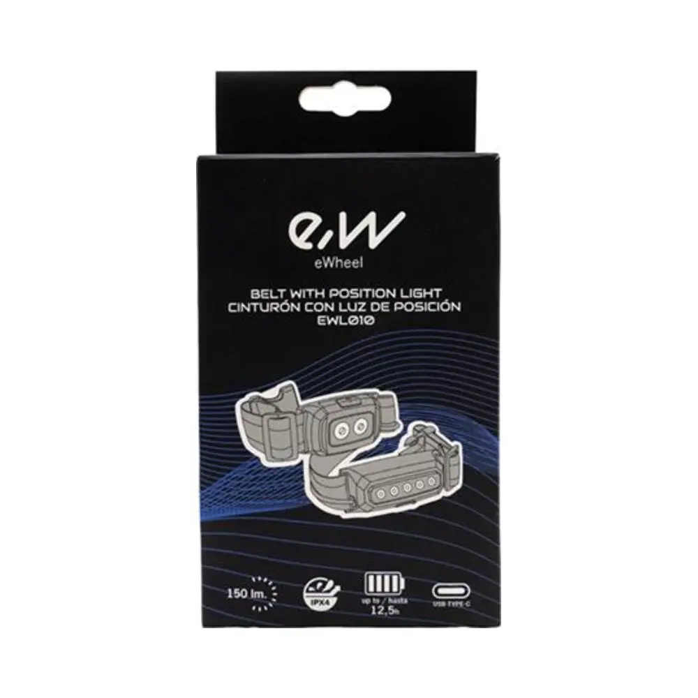 Cinturón de Seguridad con Luces LED Recargables EWL010 para Patinete, Bicicleta - detalle visual