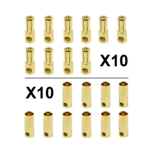 Conector Banana 5.5mm Pack 10 Macho/10 Hembra para Patinete Eléctrico - vista del producto