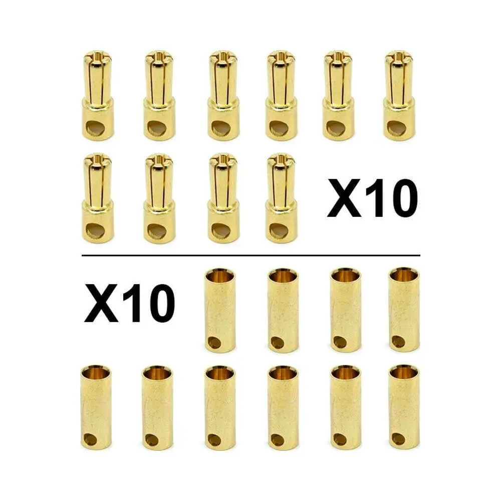 Conector Banana 5.5mm Pack 10 Macho/10 Hembra para Patinete Eléctrico - vista del producto