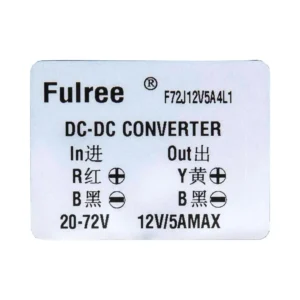 Conversor DC 20-72V a 12V 5A Fulree para Patinete Eléctrico - detalle visual