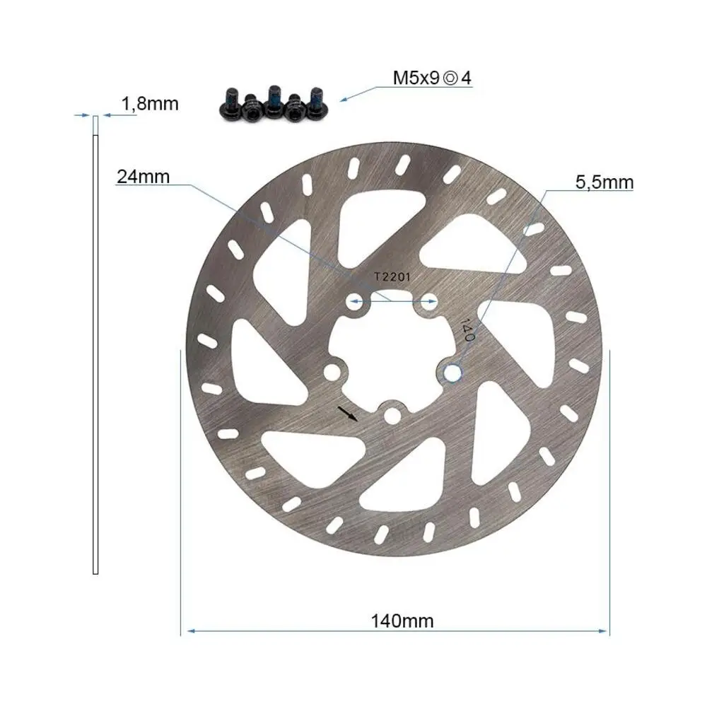 Disco de Freno Original 5H 140mm para Patinete Xiaomi Mi4 - vista del producto