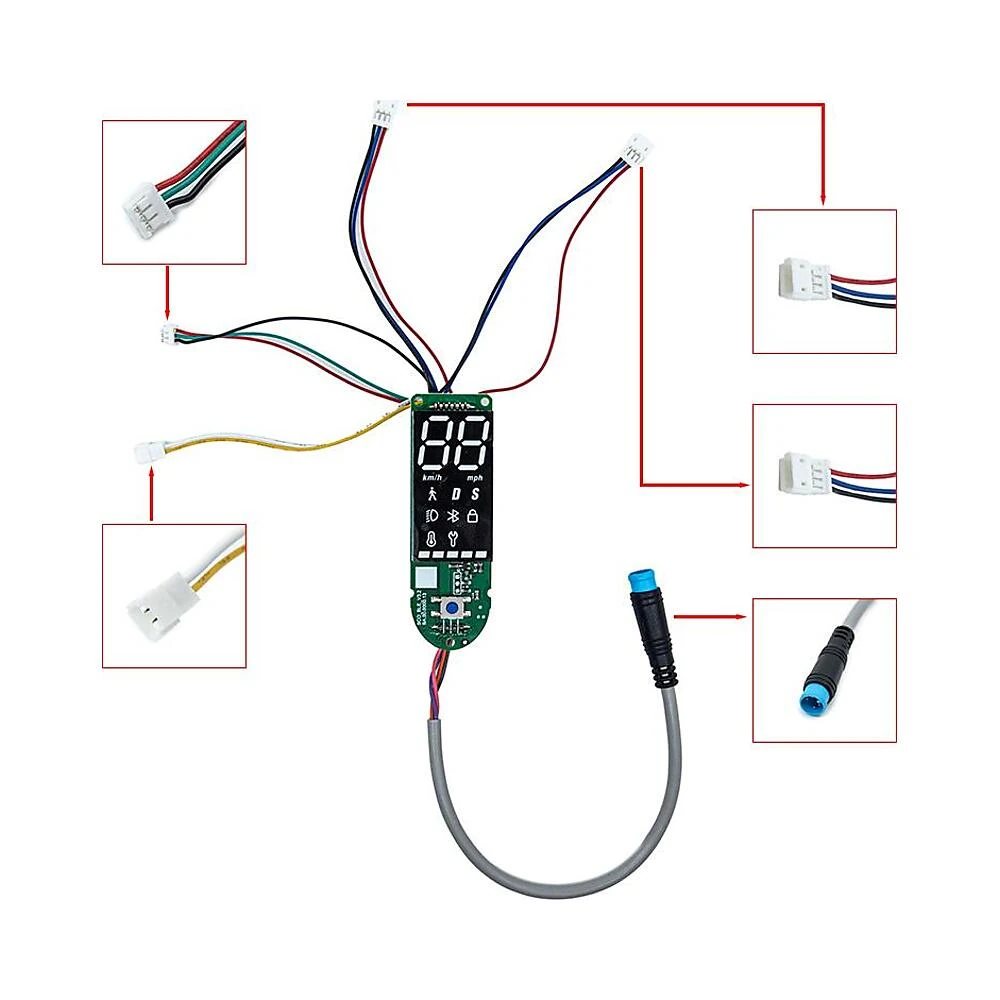 Display Con Doble Conector De Freno Para Patinete Electrico Xiaomi 1S Essential Y Pro 2: diseño minucioso y acabado de cal...