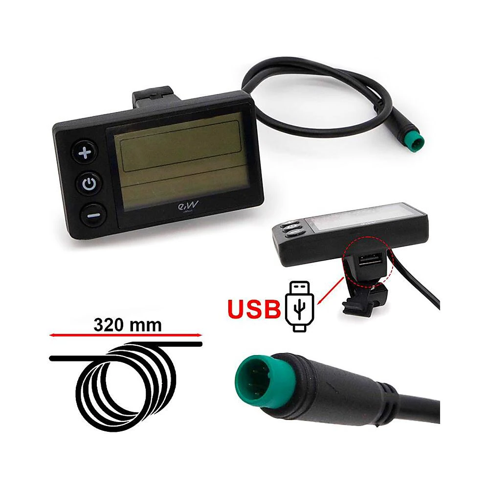 Display S866 Con Conector Waterproof Y Puerto Usb Para Patinete Electrico: recambio destacado por su aguante estructural.
