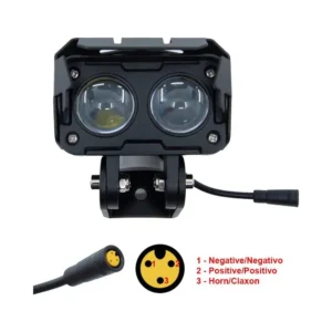 Faro con Claxon para Patinete Kukirin G3 Pro - detalle visual