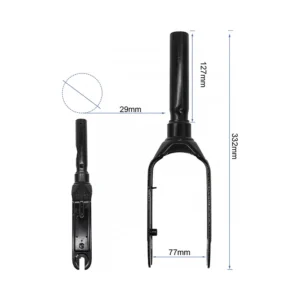 Horquilla Delantera Original Para Patinete Electrico Xiaomi Mi4 Pro Plus: cotas para un ensamblaje preciso.