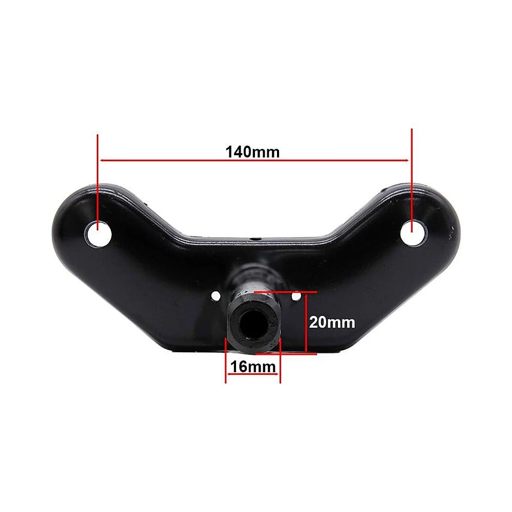 Horquilla delantera para patinete smartgyro speedway: vista de cerca de proporciones y medidas.