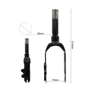 Horquilla Delantera Para Patinete Electrico Ninebot F2: perfil de materiales para mayor longevidad.
