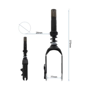 Horquilla Delantera Para Patinete Electrico Ninebot F2 Y F2 Pro: perspectiva técnica adicional de solidez.