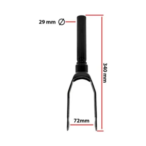 Horquilla Negra con Embellecedor para Patinete Xiaomi Mi3 - acabado del producto
