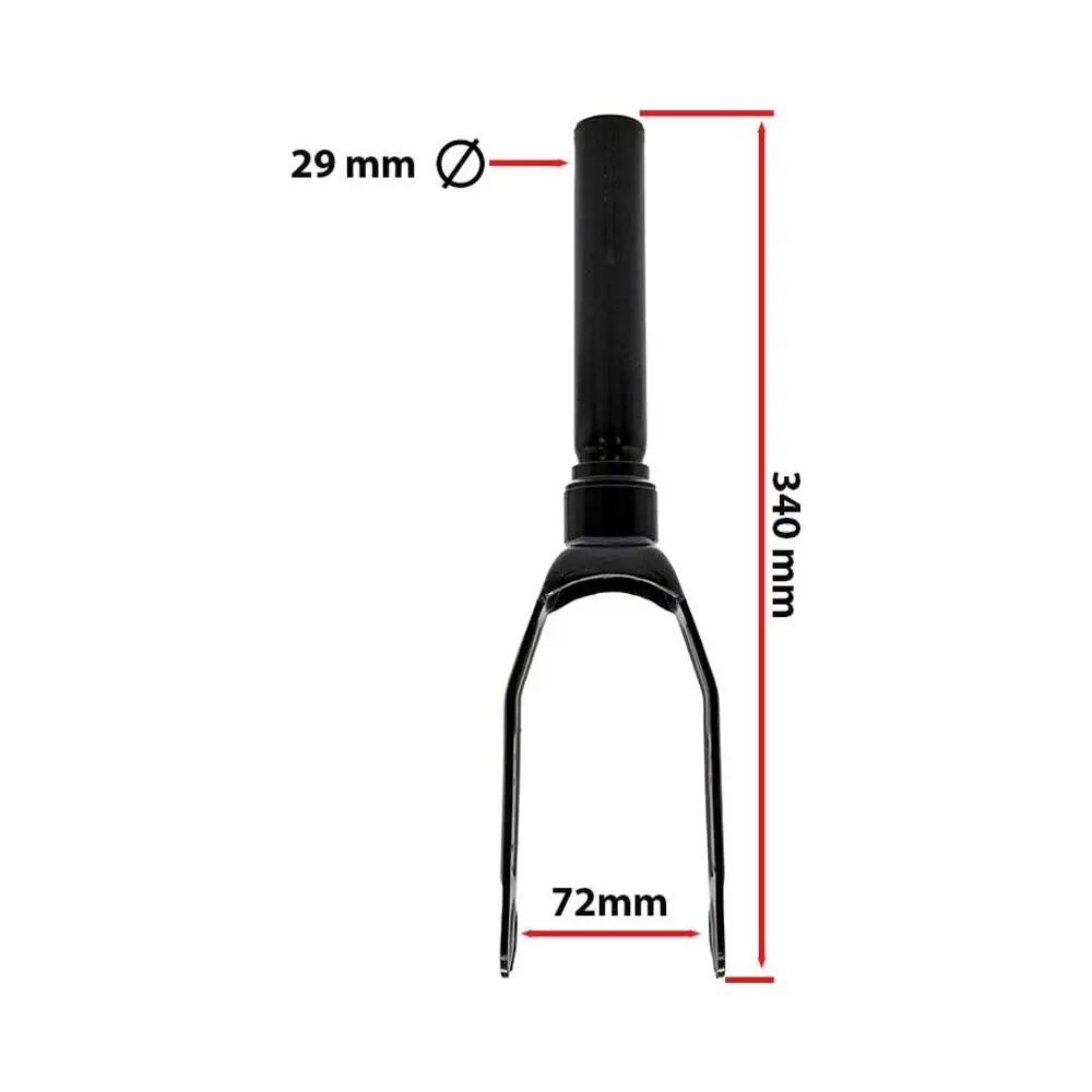 Horquilla Negra con Embellecedor para Patinete Xiaomi Mi3 - acabado del producto