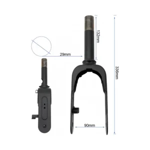 Horquilla Original Para Patinete Electrico Xiaomi Mi4 Lite Gen2: aspecto estructural de proporciones y medidas.