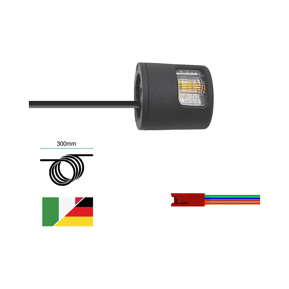 Intermitente Delantero Original para Patinete Xiaomi Mi4 Lite Gen2 Versión Italiana/Alemana - detalle visual