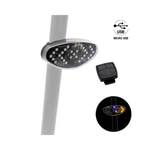 Intermitente Trasero Recargable con Bluetooth para Patinete y Bicicleta