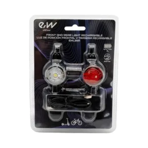 Juego de Luces LED Frontal y Trasera Recargables para Patinete - referencia visual