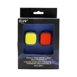 Juego de Luces Recargables Alta Potencia para Patinete y Bicicleta - acabado del producto