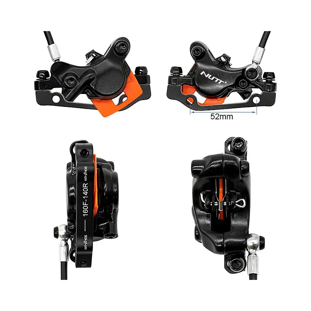 Kit Freno Hidraulico Negro A5 D Delantero Nutt: perspectiva técnica y acabado de materiales seleccionados.