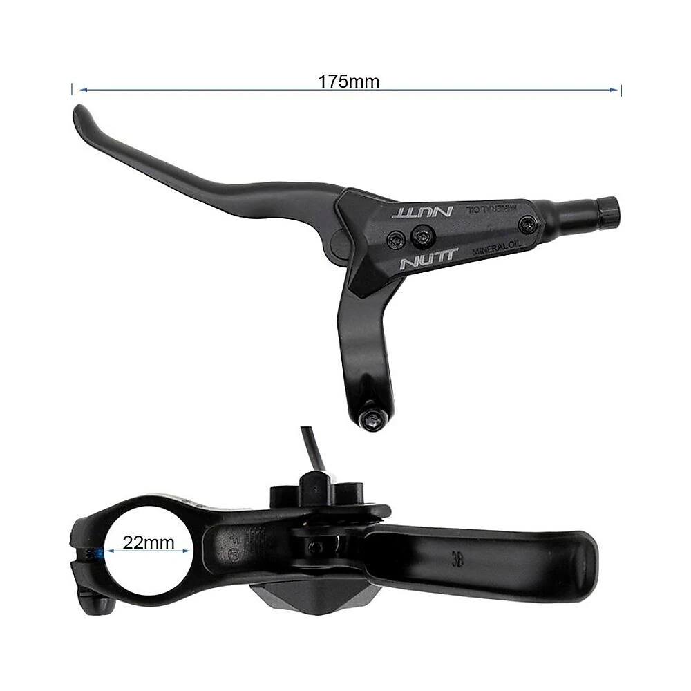 Kit Freno Hidraulico Negro A5 D Delantero Para Patinete Electrico Nutt: diseñado para un montaje ágil.