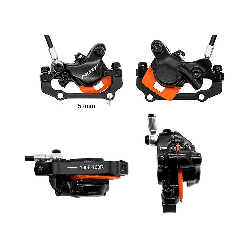 Kit Freno Hidraulico Negro A5 D Trasero Nutt: accesorio completo preparado para el rodaje.