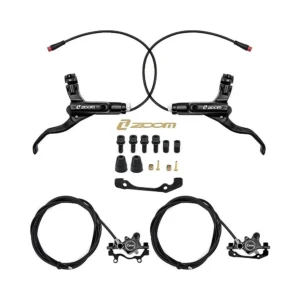 Kit De Freno Hidraulico Negro Cr 3 Delantero L Trasero L Zoom: perfil de materiales para mayor aguante estructural.