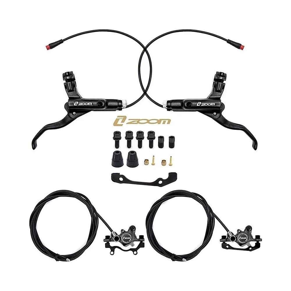 Kit De Freno Hidraulico Negro Cr 3 Delantero L Trasero L Zoom: perfil de materiales para mayor aguante estructural.