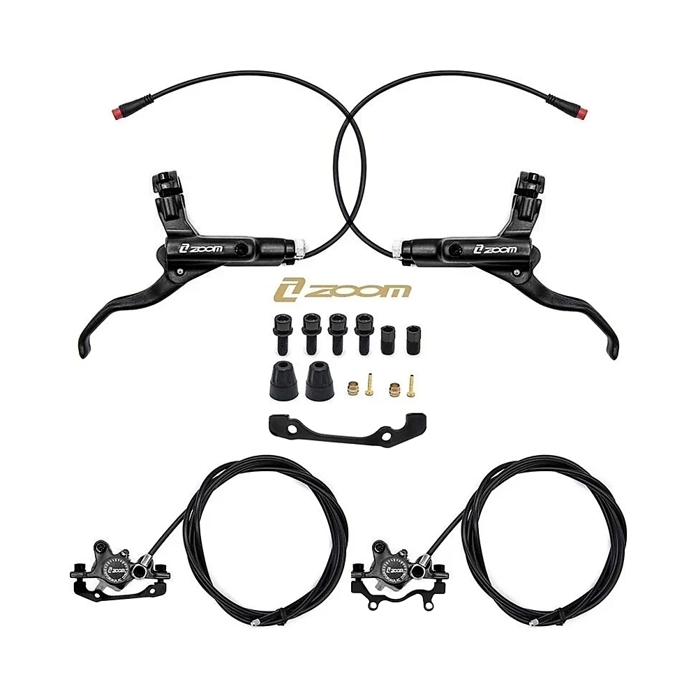 Kit De Freno Hidraulico Negro Cr 3 Delantero R Trasero R Zoom: ángulo visual y acabado de materiales seleccionados.