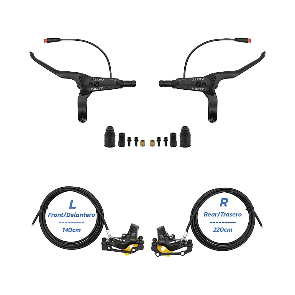 Kit De Freno Hidraulico Negro Y5 Delantero L Trasero R Nutt: perfil de materiales para mayor aguante estructural.