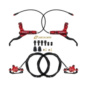 Kit De Freno Hidraulico Rojo Cr 3 Delantero R Trasero L Zoom: vista de cerca de proporciones y medidas.