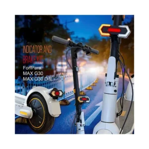 Kit Intermitentes Para Patinete Electrico Ninebot Max G30 Max E Y Max D: primer plano de uso e instalacion.
