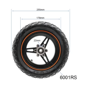 Llanta 6 5 b50 para patinete electrico navee n65: diseño minucioso de proporciones y medidas.