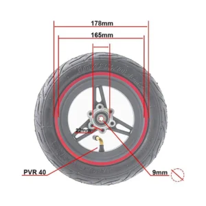 Llanta 6 5 B50 Roja Para Patinete Electrico Smartgyro Y Zwheel: enfoque constructivo adicional de solidez.