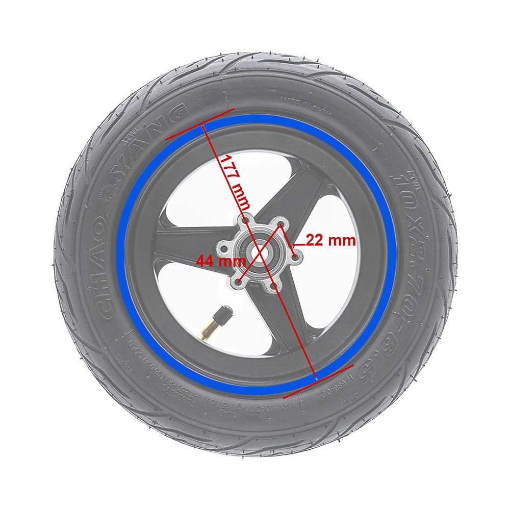 Llanta 6 5 Con Bisel 47 Mm Azul Para Patinete Electrico Smartgyro Speedway Y Rockway: ángulo visual adicional de solidez.