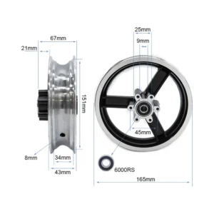 Llanta 6" B34 para Patinete Kugoo Kirin M4 - detalle del producto