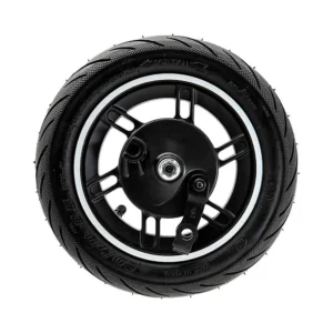 Llanta con freno de tambor para patinete smartgyro k2: enfoque constructivo y acabado de excelente resistencia.