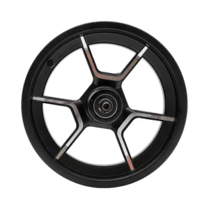 Llanta delantera compatible con patinete electrico niu kqi300p: ángulo visual de proporciones y medidas.