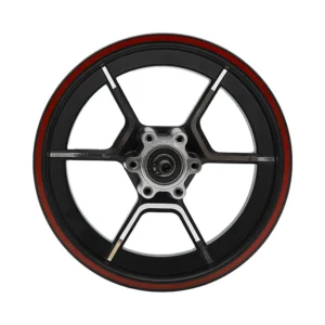 Llanta delantera compatible con patinete electrico niu kqi300x: aspecto estructural demostrando su calidad superior.