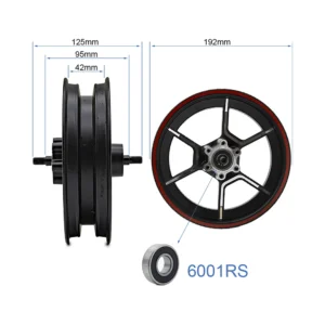 Llanta delantera compatible con patinete electrico niu kqi300x: conjunto de alta gama revisado.