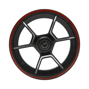 Llanta delantera compatible con patinete electrico niu kqi300x: diseñado para un ensamblaje optimizado.