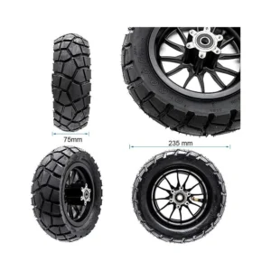 Llanta delantera con neumatico para patinete kukirin g2 pro v 2024: vista de cerca adicional de solidez.