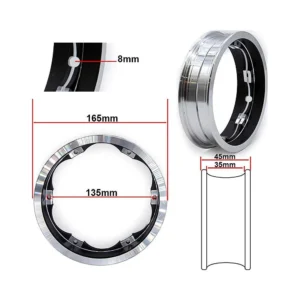 Llanta De Motor 6 Con Bisel 34 Mm Para Patinete Electrico Dualtron Eagle Y Victor: cotas para un integración preciso.
