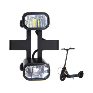 Luz Delantera Con Doble Foco 12V 72V Para Patinete Electrico Ecoxtrem: acabado de fabricación cuidada en detalle visual.