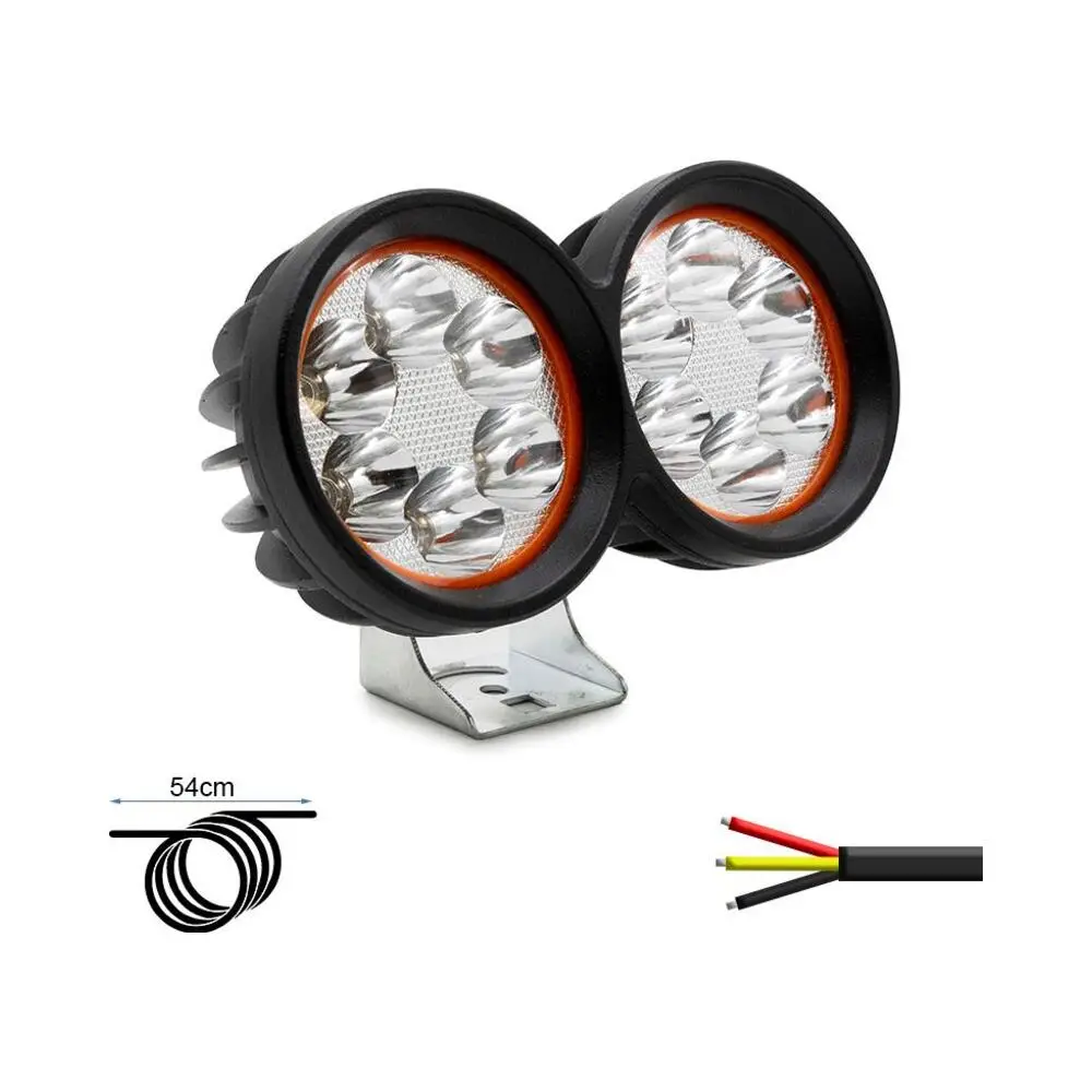 Luz Delantera Doble Foco LED 12V-72V para Patinete Eléctrico - detalle del producto