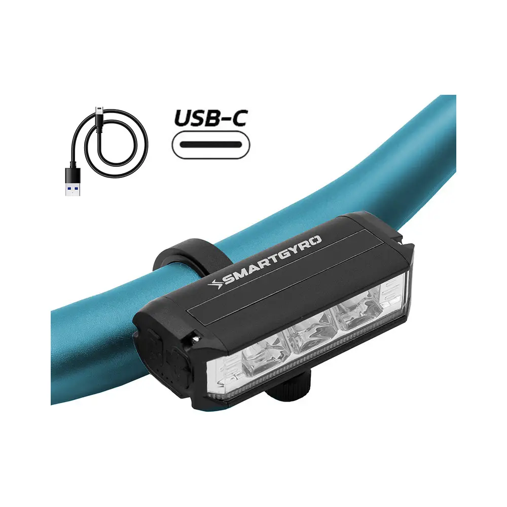 Luz LED Delantera Recargable USB-C PRO HD para Patinete SmartGyro - referencia principal