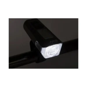 Luz LED Frontal Recargable con Display de Velocidad, Temperatura, Hora y Km - vista adicional