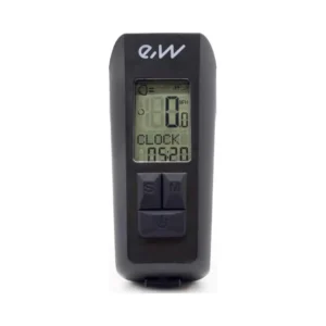 Luz LED Frontal Recargable con Display de Velocidad, Temperatura, Hora y Km - vista del producto