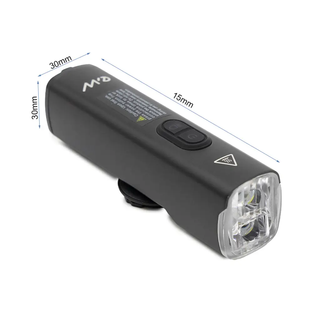 Luz LED Recargable 1200 Lúmenes para Patinete y Bicicleta - referencia visual