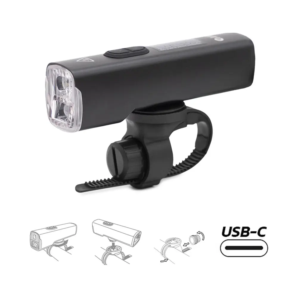 Luz LED Recargable 1200 Lúmenes para Patinete y Bicicleta - vista del producto